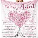 Aunt Gifts, Auntie Gift Ideas, Best Aunt Birthday Ever Gift for Women, Christmas Birthday Gifts for Aunts from Aunt Nephew, Aunts Blanket 60"x 50"