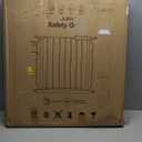 Baby Gate with Door 29.13-33.86 Pressure Mounted,Child Dog Pet Safety Gates with Walk Through Door for Doorways Stairs No Drilling in Door,White