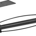 Under Cabinet Wall Mount Paper Towel Holder, Self-Adhesive Bar, Stainless Steel 13 inch (Black)