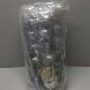 Sea Team 60mm/2.36" Delicate Contrast Color Theme Painting & Glittering Christmas Tree Pendants Decorative Hanging Christmas Baubles Balls Ornaments Set - (Stone Blue & Silver Grey), Pack of 30