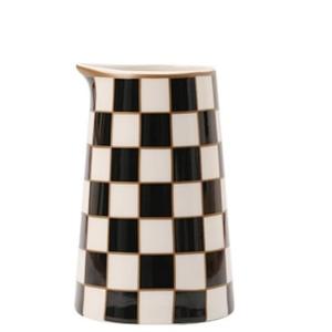 Porlien Checker Porcelain Flower Vase Home Decor  5.5' High Porlien Checker Porcelain Flower Vase Home Decor  5.5' High