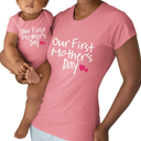 Our First Mothers Day Matching Outfit Baby Gifts 0-3 Mounts for New mom Shirt for Daughter, M