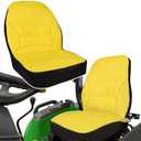 LP95233 Waterproof Seat Cover Cushioned with Oxford 300D Fabric for John Deere Compact Utility Tractor Seat Cover Back Up to 18" High Compatible with 3E Series, 3R Series, 4M Series,1023E Tractor