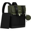 LOVEVOOK Diaper Bag Backpack, Diaper Tote Bag with Insulated Pockets, Baby Bag for Girl Boy with Changing Pad, Large Baby Diaper Bag with Pacifier Case, Anti-Theft Travel Backpack for Women (15.6-Inch, Dark Green and Black)