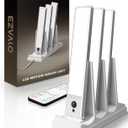 EZVALO Under Cabinet Lighting with Charging Station, Rechargeable Motion Sensor Light Indoor, Dimmable Closet Lights Wireless, 6500K, Motion Activated Under Counter Lights for Kitchen,Pantry(3 Pcs) (Cool White)