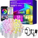 500ft permanent outdoor light, RGB outdoor eave lights with APP & Remote Control,Music synchronisation IP67 waterproof LED eave light,suitable for party, daily,Halloween,Christmas,rooftop,garden,patio