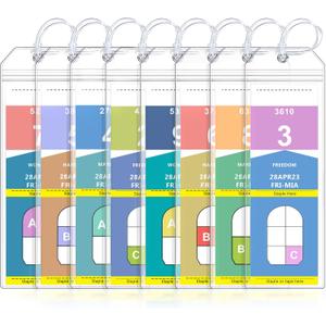 8 Pack Cruise Luggage Tag Holder, Cruise Essentials 2025 for NCL, Princess, Carnival, Royal Caribbean and Celebrity Cruise Luggage Tags for Travel Essentials by SEAVILIA