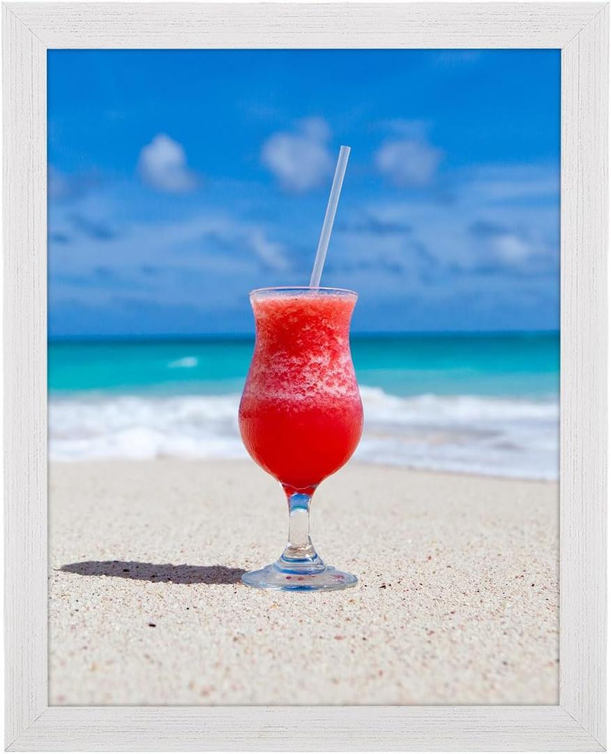 11x13 inch Wood Picture Frame for Wall Hanging Square Photo Frames with Mats 9.5x11.5 inch Pictures for Baby Scan,Poster,Decoration,Anniversary,Wedding,Christmas,Diamond Painting(White)