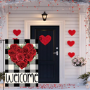 Seasonal Garden Flags Set of 12 Double Sided 12x18 Inch, Small Yard Flags for Outside, Christmas Halloween Easter Valentine's Day Decor, Spring Summer Fall Winter Holiday Garden Decorations