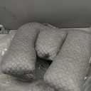 Face Down Pillow After Eye Surgery,BBL Pillow After Surgery Stomach Sleeping Pillow,Home Massage Pillows Faces Down with Shredded Memory Foam and Removable Cover (Gray)