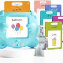 Arabic and English Talking Flash Cards for Toddlers, 510 Sight Words Bilingual Learning Toys for Children, Autism Pocket Speech Therapy Toys, Arabic Vocabulary Educational Flashcards