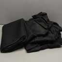 HolidayIdeas 4 Pcs Fitted Black Table Cloths for 6 Foot Rectangle Tables, Wrinkle Resistant Washable Table Covers 72x30 Inch for Vendor Booth Display, Banquet, Trade Show