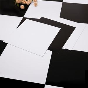 Alow Peel and Stick Floor Tile, 30pcs Self-Adhesive Peel and Stick Flooring, Black and White Vinyl Flooring Waterproof Suit for Kitchen,Toilet RV and More12inX12in