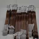Wooden Hangers 30 Pack,Clothes Hanger for Daily Used,Coat Hanger for Closet,Heavy Duty Wood Hangers for Suit, Shirts, Jackets, Dress, Pant (Walnut)