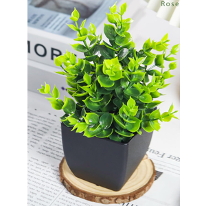 Der Rose 2 Pack Fake Plants Small Artificial Mini