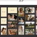J.M.Deco 17 Opening Collage Picture Frame for Wall Decor, One-piece Photo Frame Collage Gallery Wall Hanging for 4x6 Photos, 4x4 Photos, Ideal Christmas Gift, Black