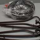 KMOTASUO 3 Tier Metal Plant Stand for Multiple Large Planters Indoor Outdoor Organizer, Heavy Duty Tall Flower Rack for Corner Patio Bathroom Office Corner, Modern Sturdy Vertical Iron Rack, Bronze