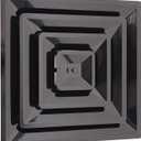 2'x2' Lay-In Return Grille with Egg Crate Filter Grid (1 Pack, Black)