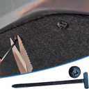 2 x 200PCS Nylon Universal Cable Tie Buckle - Heavy Duty Self-Locking Zip Ties Holder with Pin & Button Design for Car Daily Auto Fixing, Car Plastic Nylon Zip Ties