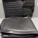 Floor Mats for 2021-2025 Tesla Model Y Custom Fit All Weather TPE Trunk Mats Front & Rear Waterproof Anti-Slip Cargo Liners Accessories for 6 Car Mats 5-Seater (Not Fit 7-Seat)