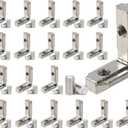 20pcs/lot 1.5" x 1.5" Aluminum Extrusion Profiles 1515 Series LShape Corner Connector Joint Bracket with Screws for 15x15 Aluminum Profile 1.5 Inches x 1.5 Inches Extrusion Profiles Rail