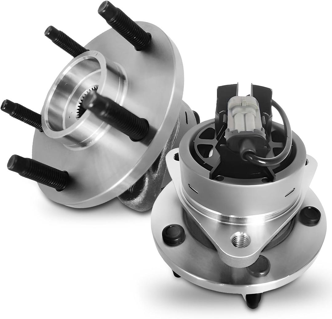 Pair 513206 Front Wheel Bearing Hub Assembly Compatible with Chevy Cobalt HHR 2006-2011, Pontiac G5 2007-2010 Pursuit 2005-2006, for Saturn Ion 2003 2004 2005 2006 2007, 5 Lug w/ABS (OE Size)