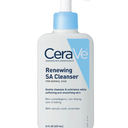 CeraVe Renewing Salicylic Acid Cleanser, Formulated With Hyaluronic Acid, Niacinamide, & Ceramides, Gentle BHA Exfoliating Face Wash Smooths & Softens Skin, Non Comedogenic & Fragrance Free, 8 Ounce