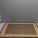 Ultra Thin Door Mat Indoor Entrance, 1/10 in Thin Door Mats for Inside Entry, Non-Slip Rubber Backing Washable Doormat, Fade Resistant, Absorbent, Low Profile Dirt Trapper, 30"X17",Brown (1'5" x 2'6" (Rectangular), Desert Mirage)