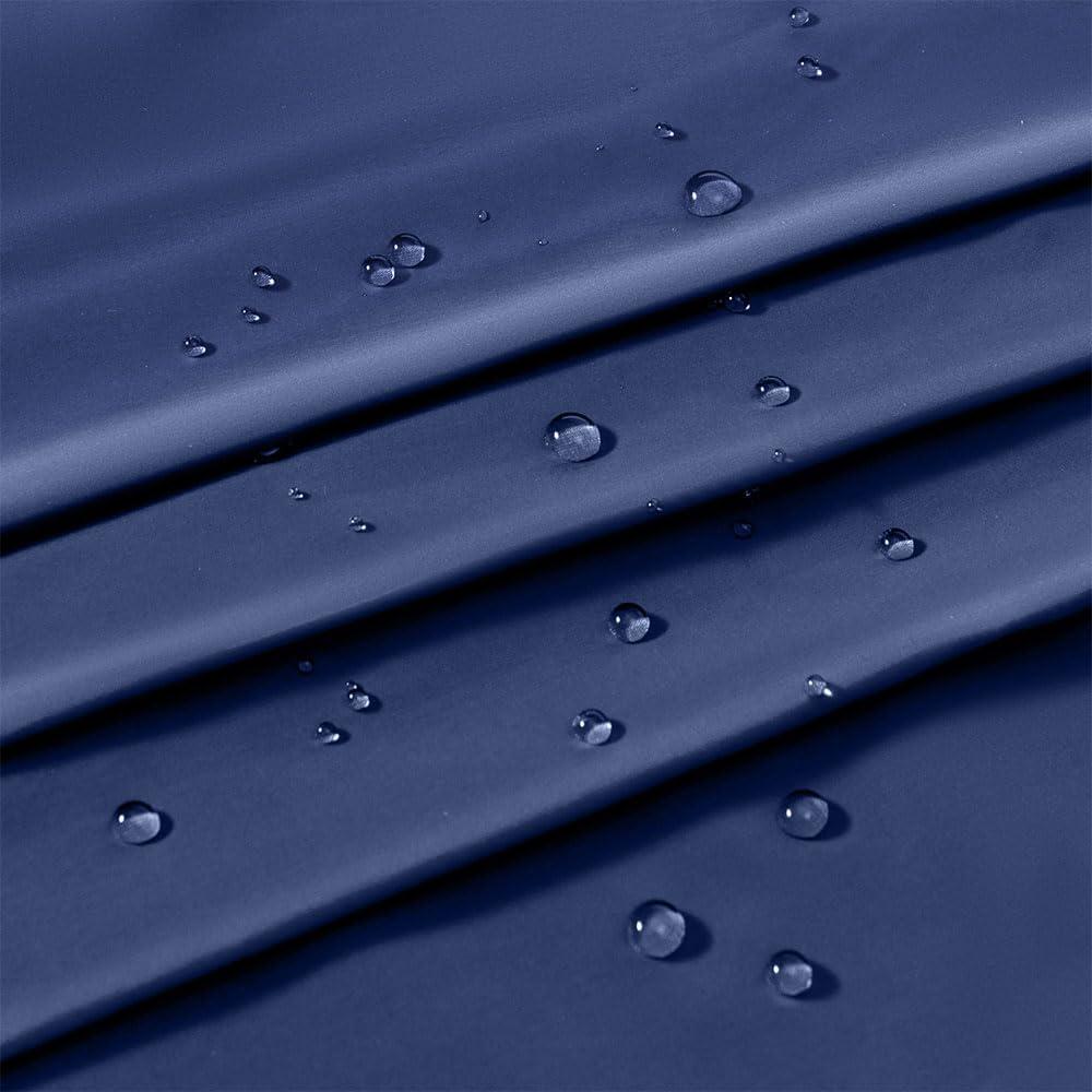 400T Navy Blue Matte Nylon Taffeta Fabric 60" Wide High Density Waterproof Soft Warm Nylon Fabric for Clothing Sewing Down Jacket Outdoor Interchange Jacket Children Cotton Coat,5 Yards