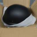 Motorcycle Half Helmet, DOT Approved Adult Men Women Retro Open Face Bike-Helmets, Bicycle/Skateboard Helmet for Adults, Bike, Skate, Scooter, Longboard Half Shell Helmet (Matte Black+Y, Small)