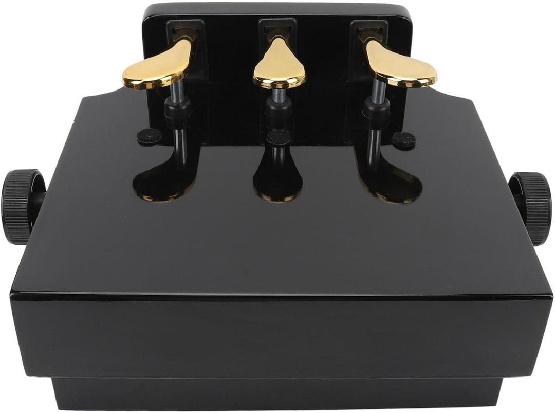 Lifting Piano Pedal Extender Kids Foot Auxiliary Adjustable Height 3 Pedals for Children Beginners Solid MDF Board Metal Bracket 5.5in to 8.3in