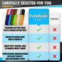 PerkHomy Cotton Rope 3/16" (5mm) 100 ft Multi Purpose Utility Diamond Braided Cord, Natural Cotton for Clothes Line Camping Crafting Flag Pole, Blue