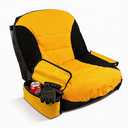 Lawn Mower Seat Cover, Weatherproof Anti-Slip Tractor Seat Cover, Universal Fit for John Deere, Craftsman, Cub Cadet,Kubota Riding Mower(M,Black&Yellow)