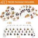 41 Pieces Dog Birthday Party Supplies, Puppy Party Tableware for Kids Party Decorations Includes 20 Plates 20Napkins and 1 Tablecloth for Puppy Theme Party Supplies