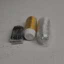 Aluminum Cupcake Liners with Dome Lids 50 Pack,Free-Air 5oz Foil Baking Cups Muffin Tins,Disposable Ramekins Jumbo Muffin Liners for Wedding Birthday Party,with 50 Spoons-Gold