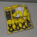 STANLEY S9500 Black/Yellow 1" x 10' Ratchet Straps - Light Cargo (300 lb Working Load / 900 lb Break Strength), 4 Pack