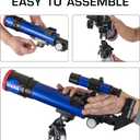 NASA Lunar Telescope for Kids 90x Magnification, Includes Two Eyepieces, Tabletop Tripod, and Finder Scope- Kids Telescope for Astronomy Beginners, Space Toys, NASA Gifts