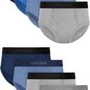 Hanes boys Underwear Briefs Pack, 8-pack, Cotton Stretch Dyed Boy's Brief, Moisture Wicking Boys' Underwear (Blue, XS)