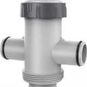 Split Swimming Pool Hose Plunger Valve, 2 in 1 Hose Plunger Valve, Above Ground Pools Accessories, On Off Plunger Valves Swimming Pool Part for Filter Circulation System