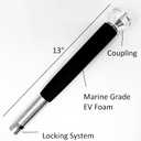 LocMarine Marine-Grade Rod Holder Mount for Use with Starlink Mini Antenna Flat Dish Base for Boats, Yachts, Sailboats, Trawlers & RVs (SLM-Rod-MNT)
