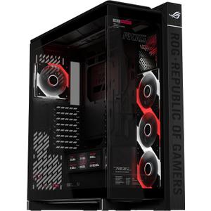 ASUS ROG Cronox ARGB Gaming PC Case, x4 ARGB Fans, Curved Tempered Glass, GPU's up to 400mm, BTF Compatible, 9.2" Screen