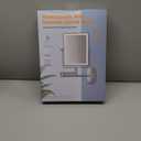 FASCINATE 5000mAh Rechargeable Wall Mounted Makeup Mirror, 8.7" Double Sided Touch Switch 1X/30X Rectangle Wall Mounted Magnifying Mirror with Light, 3 Color Setting, Extended Arm 360 Swivel Foldable