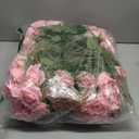 Hotop 120 Pcs Roses Artificial Flowers in Bulk,Long Stem Artificial Flower Bouquet, Silk Real Touch Fake Rose for Wedding Party Table Centerpieces Decor Valentines Gifts(Pink)