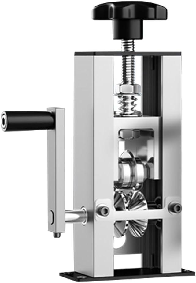 Manual Wire Stripper Machine, Drill Powered Stripping Tool 0.06''-1" (1.5-25 mm) Scrap Peeling Machine With Hand Crank, Portable Aluminum Frame Peeler for Copper Recycling (Silver)