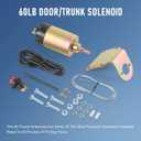 JDMSPEED 60 Pound Shaved Door Handle Trunk Solenoid Popper Kit Street Rod Design to Pop Open The Toughest Doors, Hoods and Trunks 60lb
