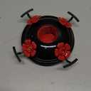 LaElvish Garden Upgraded Replacement Metal Base, Fits LaElvish Garden Hummingbird Feeders ONLY, No Leak No Rust, Safe for Hummingbird, Black+Red Feeding Ports, Containing 1 Metal Base