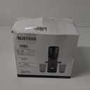 SUSTEAS Cold Press Juicer, 300W, 5.3" Large Feed Chute, 1.5L Capacity, Automatic Feeding, High Yield, Easy to Clean, Ideal for Whole Fruits & Vegetables, Black