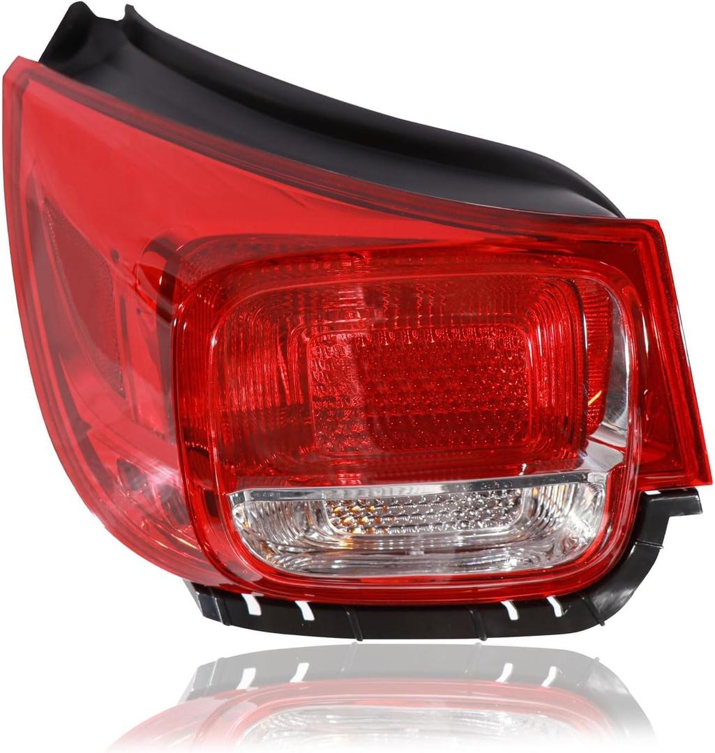 Tail Lights Outer Assembly Compatible with 2013 2014 2015 Chevy Malibu LT LS Eco, Left Driver Side Rear Light Taillights Replacement # 23294318