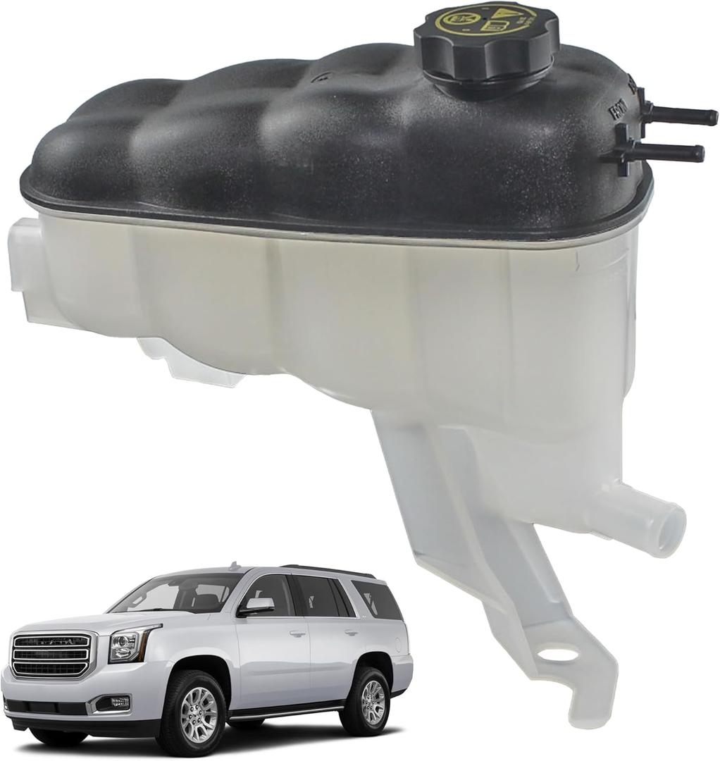 Coolant Expansion Reservoir Tank With Cap Compatible With 2015-2020 Cadillac Escalade ESV Chevrolet Silverado 1500 Suburban 3500 HD Tahoe GMC Sierra 1500 Yukon XL Replaces 22856231 603-973