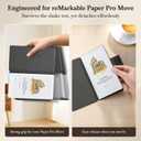 Ayotu Case for Remarkable Paper Pro Move 7.3" with Multi-Angle Stand, 1:1 Fit Smart Folio Cover with Auto Wake/Sleep | Premuin Fabric Cover | Microfiber Lining | Strong Magnet(T-Gray)
